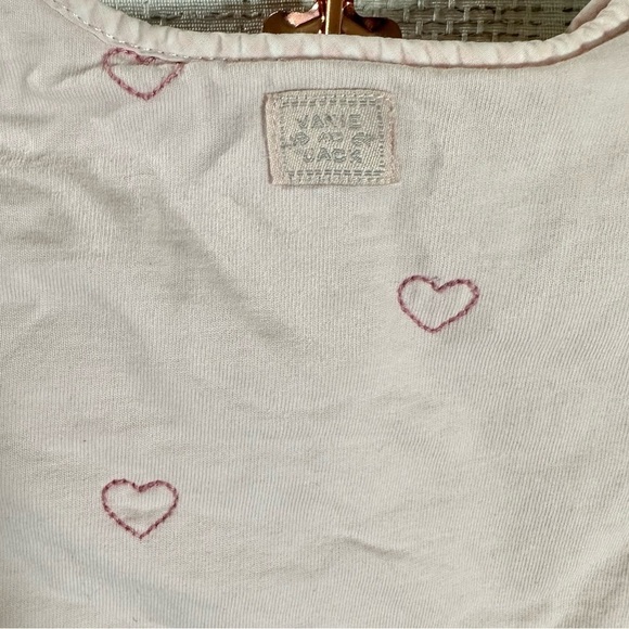 Janie and Jack pink heart embroidered front tie jacket size 6-12 Months - Picture 5 of 5